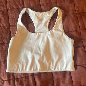 White girlfriend collective sports bra medium